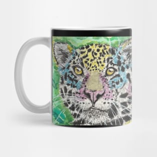 Colorful abstract Leopard cat Mug